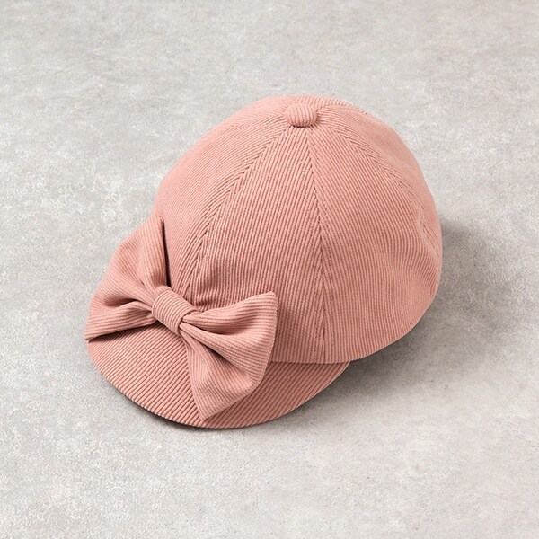 コーデュロイリボンキャップ
