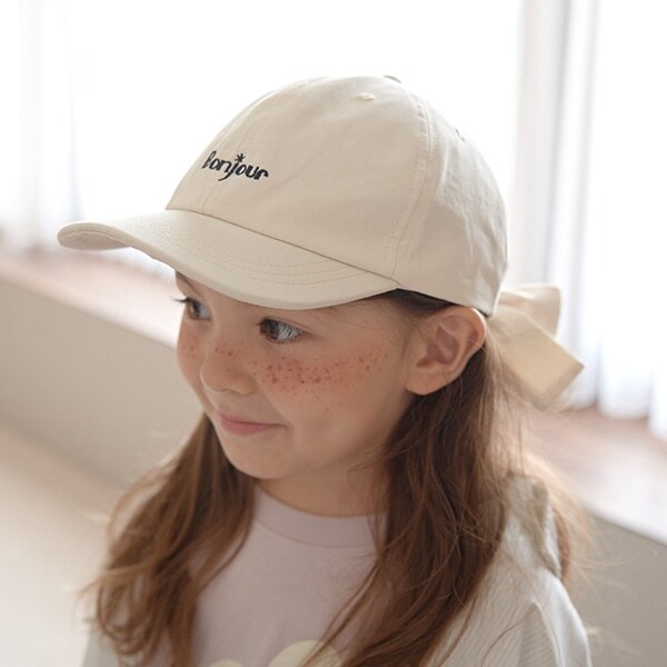 アソートロゴ刺しゅうリボンキャップ