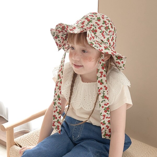 柄アソートリボンフリルハット