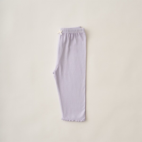 【ラインフラワーメッシュ】メロー7分丈レギンス