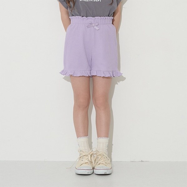 【ふわふワッフル】フリルショートパンツ