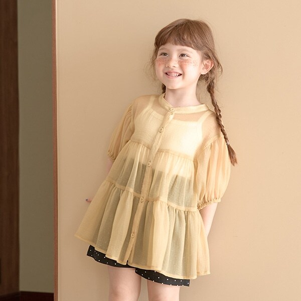 前後2wayシアーティアードチュニック