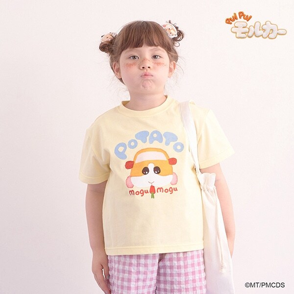 【PUI PUI モルカー】【型崩れしないやわらかコットン】いろいろポテトTシャツ