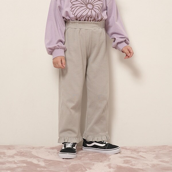 【エニウェアシリーズ】9分丈裾フリルパンツ