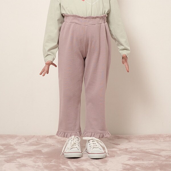 【エニウェアシリーズ】9分丈裾フリルパンツ