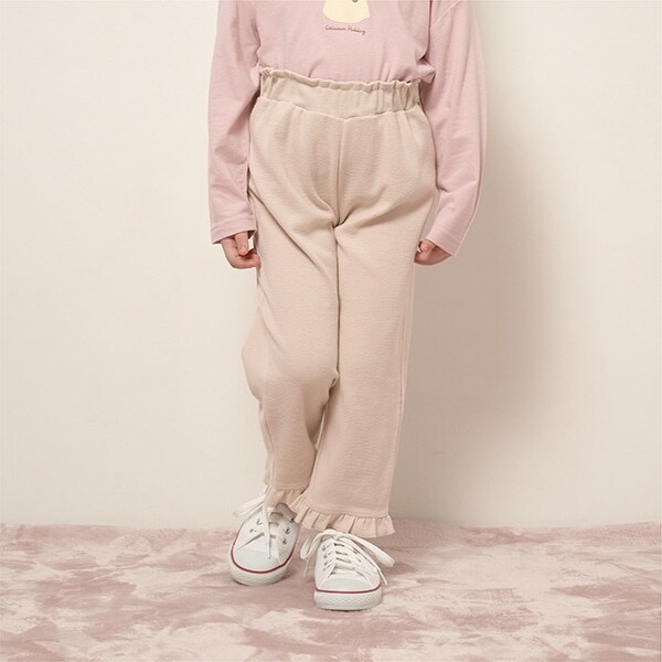 【エニウェアシリーズ】9分丈裾フリルパンツ