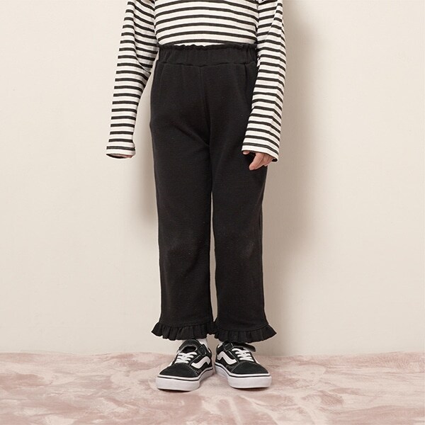 【エニウェアシリーズ】9分丈裾フリルパンツ