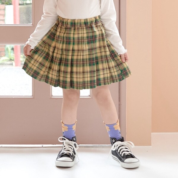 チェックプリーツスカート(インナーパンツ付き)