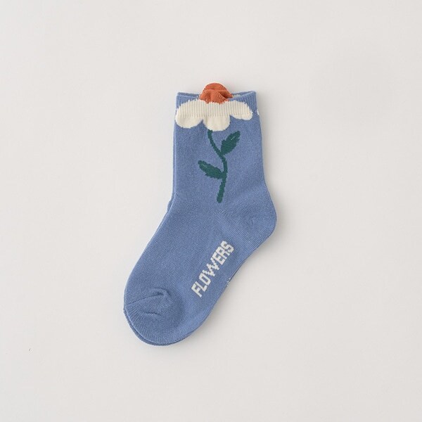 ぷくっとフラワーソックス