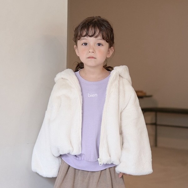 フェイクファーボリュームパーカブルゾン