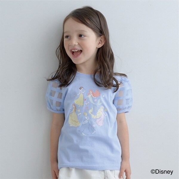 【Disney Princess】【型崩れしないやわらかコットン】 Tシャツ
