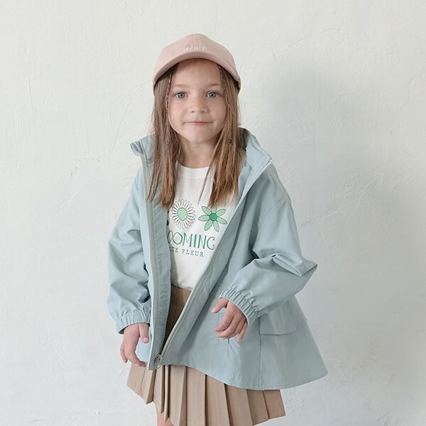 【撥水加工】バックフリルAラインエブリデイマウンテンパーカ(収納袋付き)