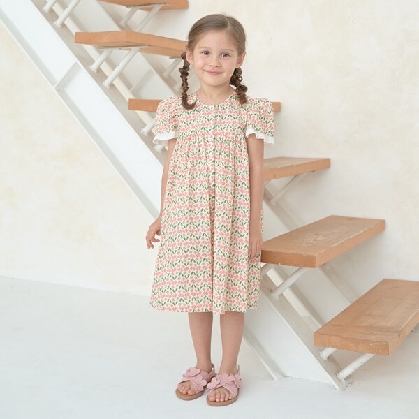 柄アソートキャップスリーブ2wayワンピース