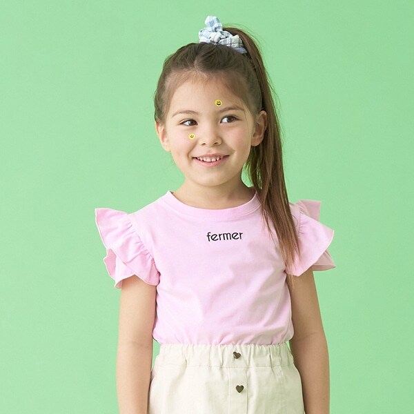 【接触冷感】デザインスリーブワンポイント刺しゅうTシャツ