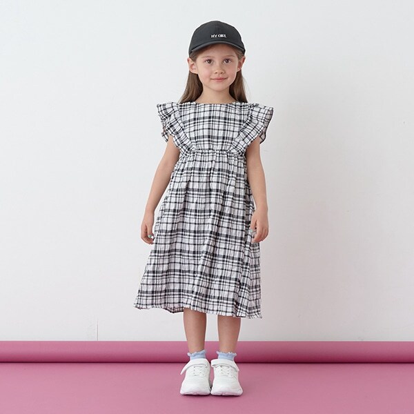 ぽこぽこチェックワンピース
