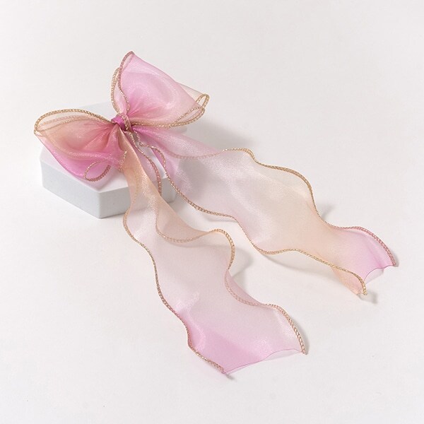 オーロラビッグリボンヘアクリップ