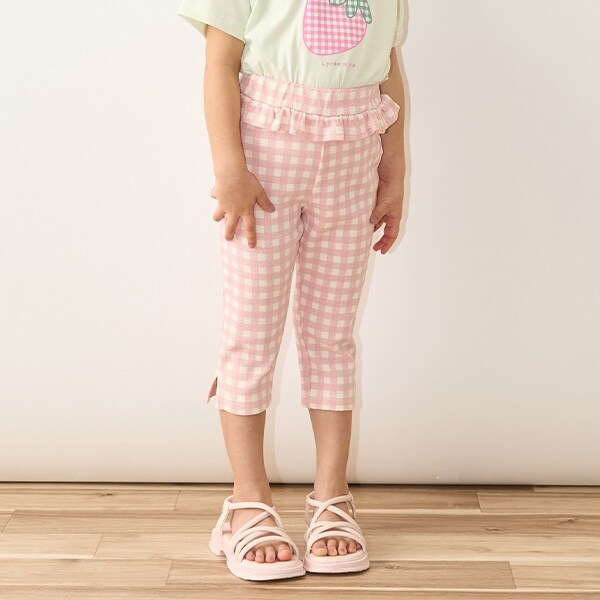【ともパン】サイドスリット7分丈カプリパンツ