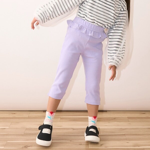 【ともパン】サイドスリット7分丈カプリパンツ