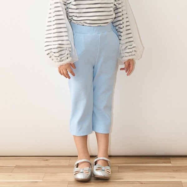 【ともパン】バックフリル7分丈カプリパンツ