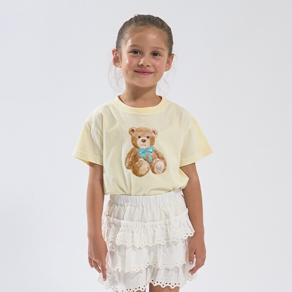 【ソフトコットン】アソートリボンモチーフプリントTシャツ