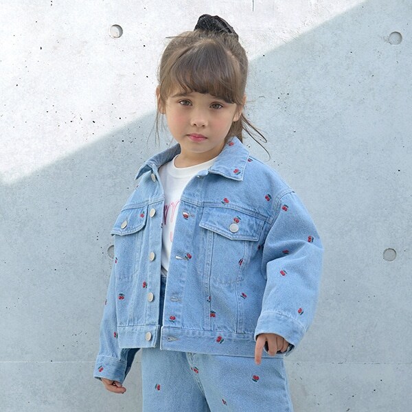 【LOVE DENIM】アソート刺しゅう総柄Gジャン