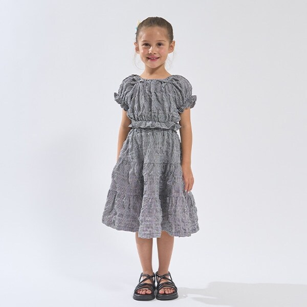 【前後どっちでもOK!】ブラウス&ティアードスカートセット