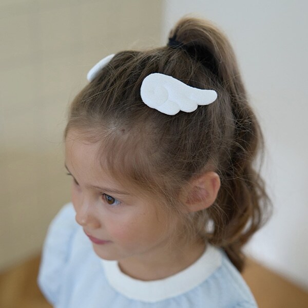 ふわふわウィングヘアクリップ2Pセット