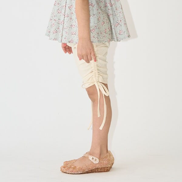 5分丈シャーリングレギンス