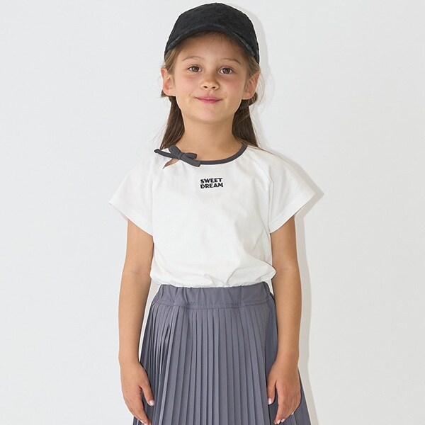 【ソフトコットン】バイカラーミニミニTシャツ