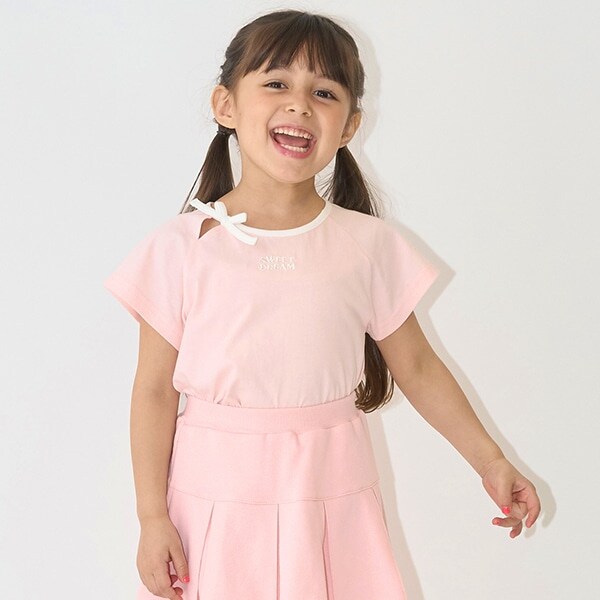 【ソフトコットン】バイカラーミニミニTシャツ