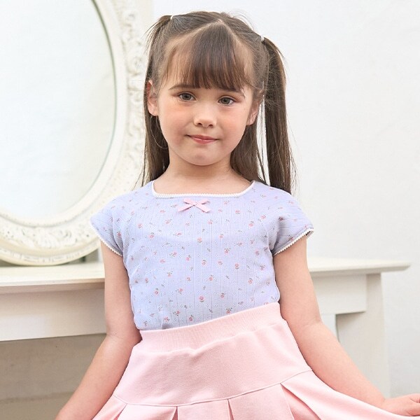 花柄プリントミニミニトップス