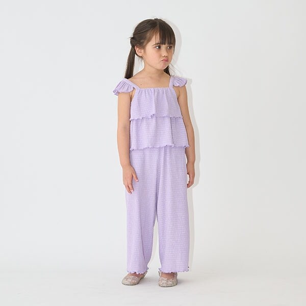 キャミ&ロングワイドパンツセットアップ