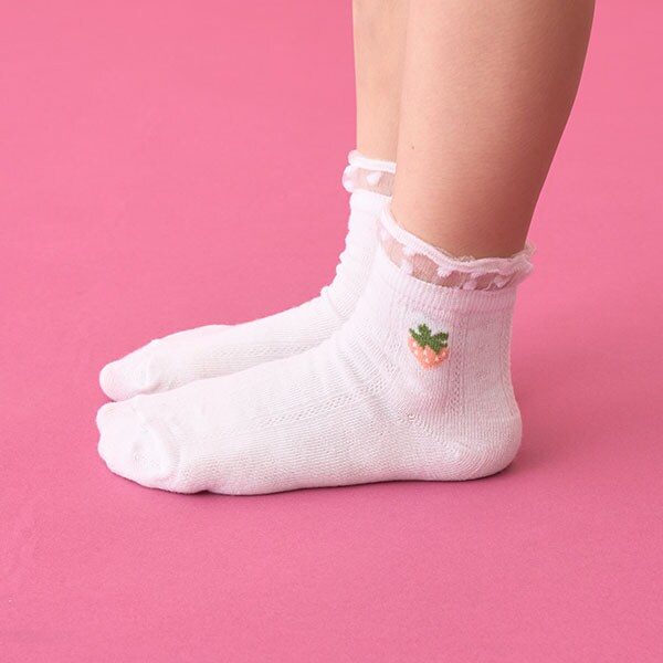 いちごふりふりソックス