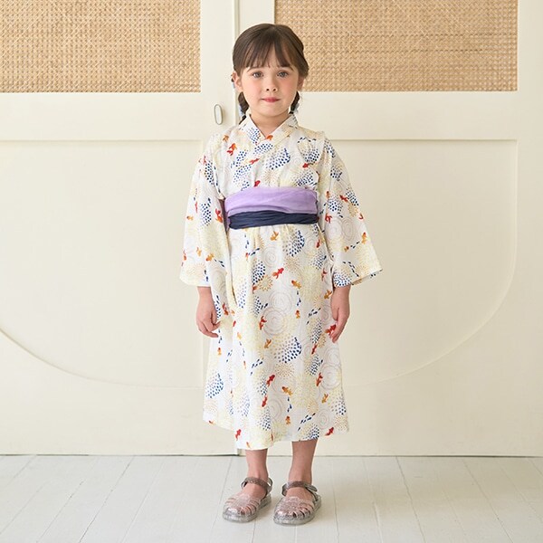 【浴衣】すぽっと着やすい♪ 柄アソート・ワンピースタイプ(帯2枚セット)