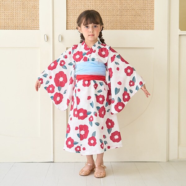 【浴衣】すぽっと着やすい♪ 柄アソート・ワンピースタイプ(帯2枚セット)