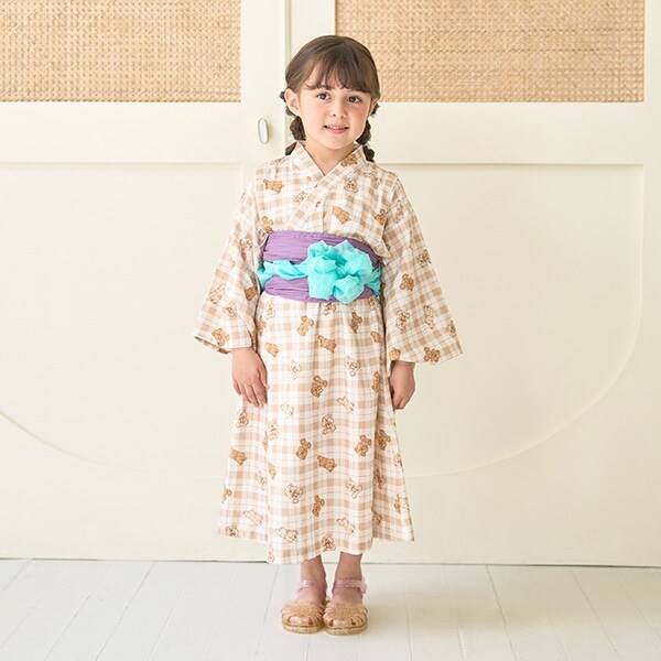 【浴衣】すぽっと着やすい♪ 柄アソート・ワンピースタイプ(帯2枚セット)