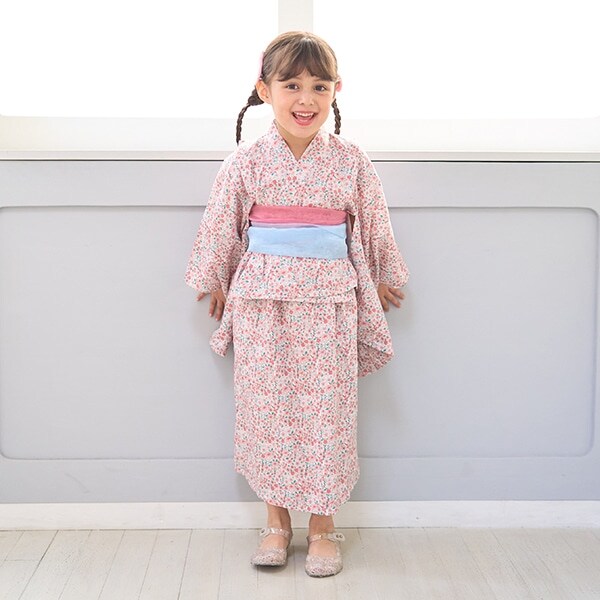 【浴衣】簡単着付け♪柄アソート・2wayセパレートタイプ(帯2枚セット)