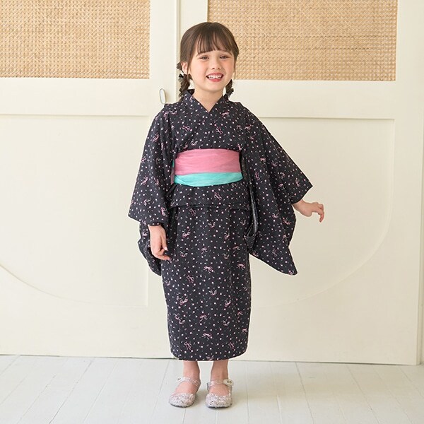 【浴衣】簡単着付け♪柄アソート・2wayセパレートタイプ(帯2枚セット)