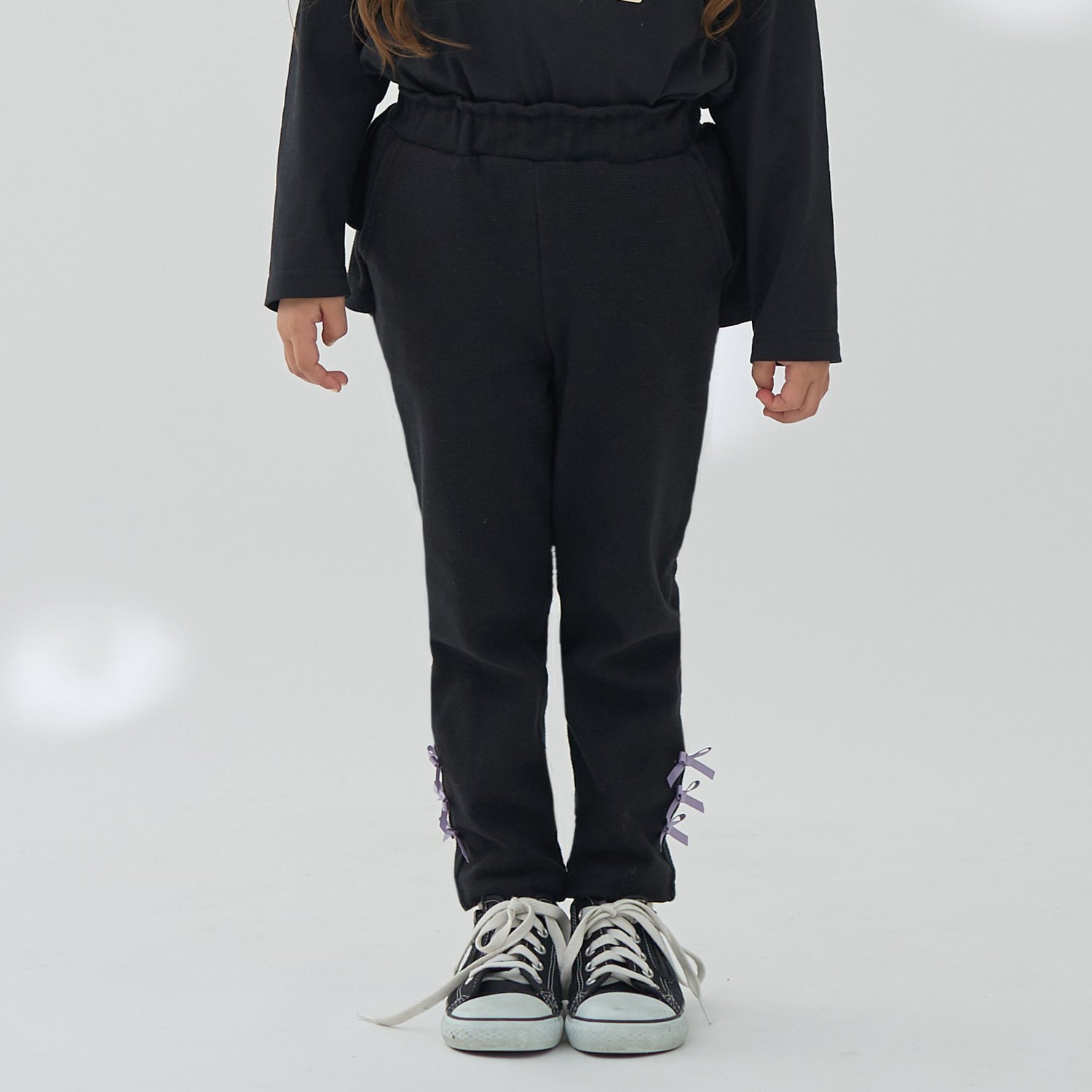 【ともパン】バックフリル裾リボンパンツ