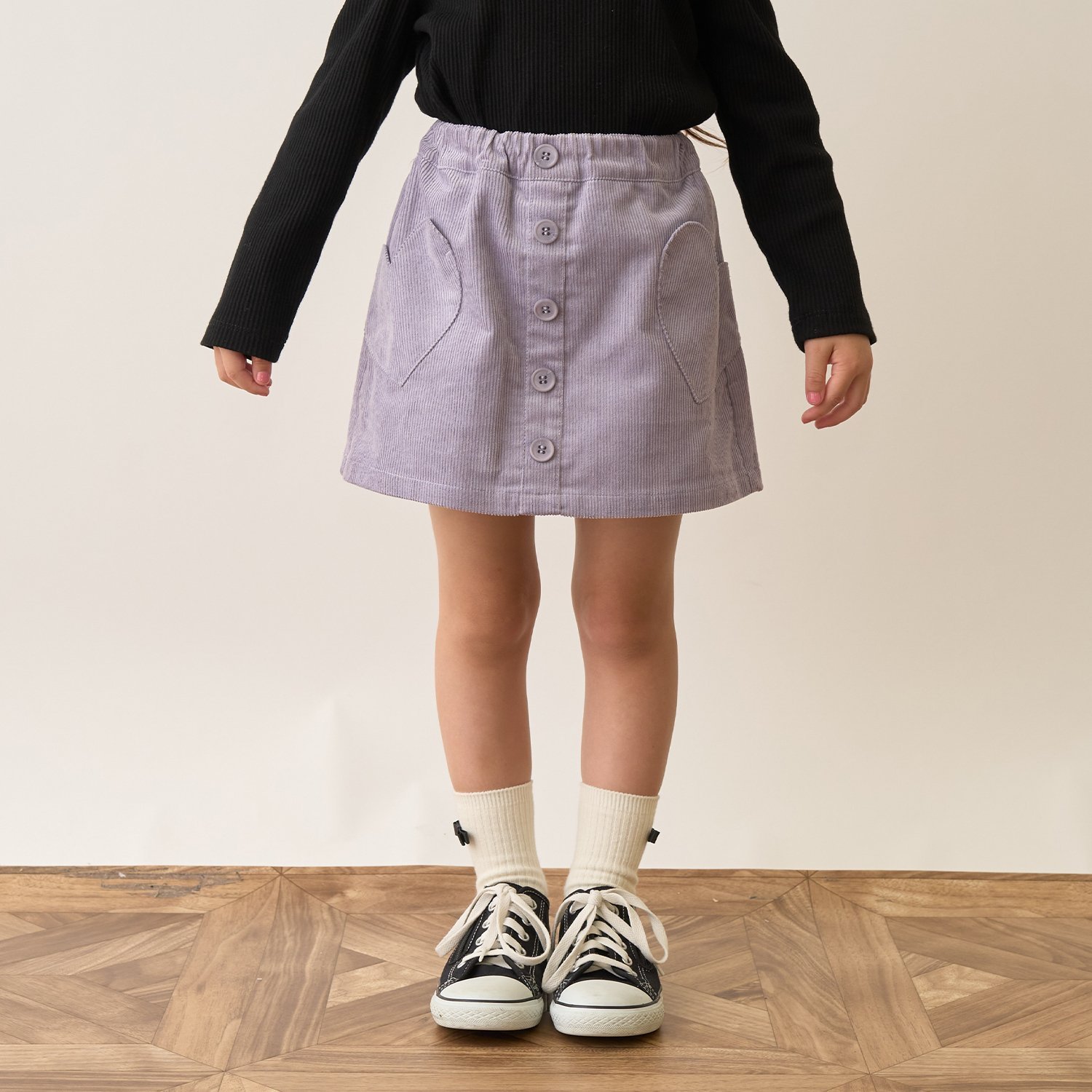 ハートポケットコーデュロイスカパン