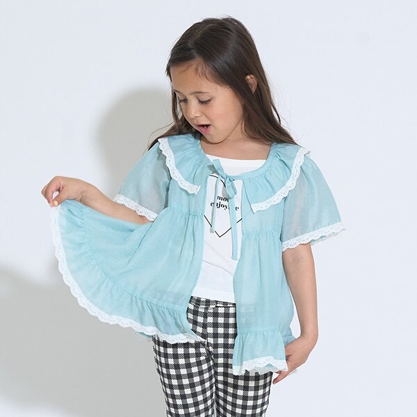 シアーギャザートップス