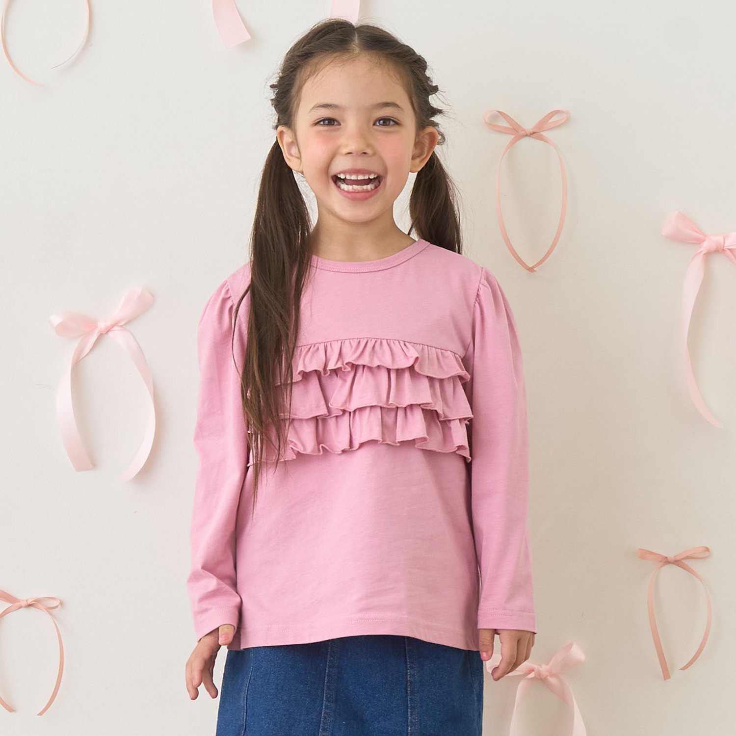 【どちらが前でもOK】【ソフトコットン】AラインTシャツ