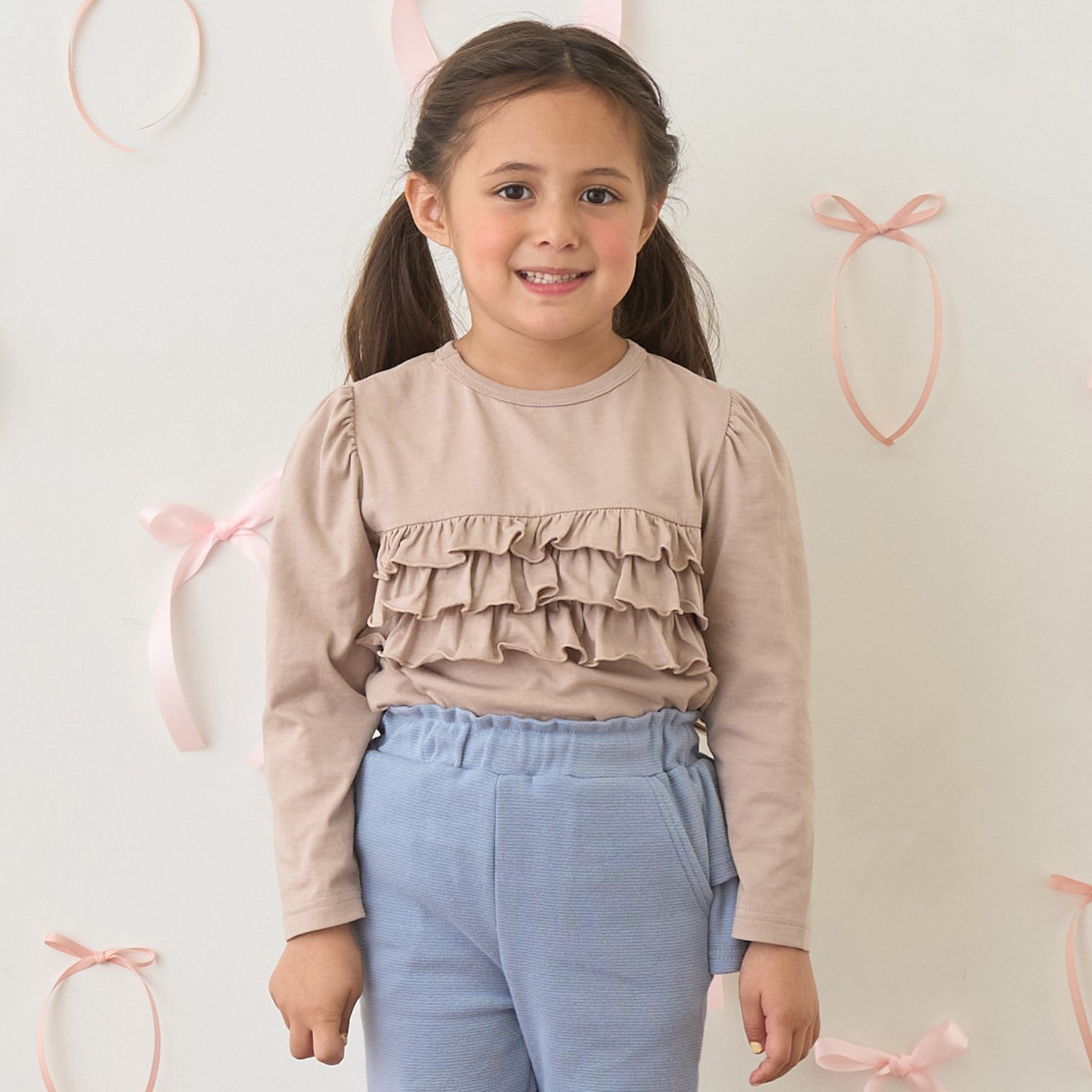 【どちらが前でもOK】【ソフトコットン】AラインTシャツ