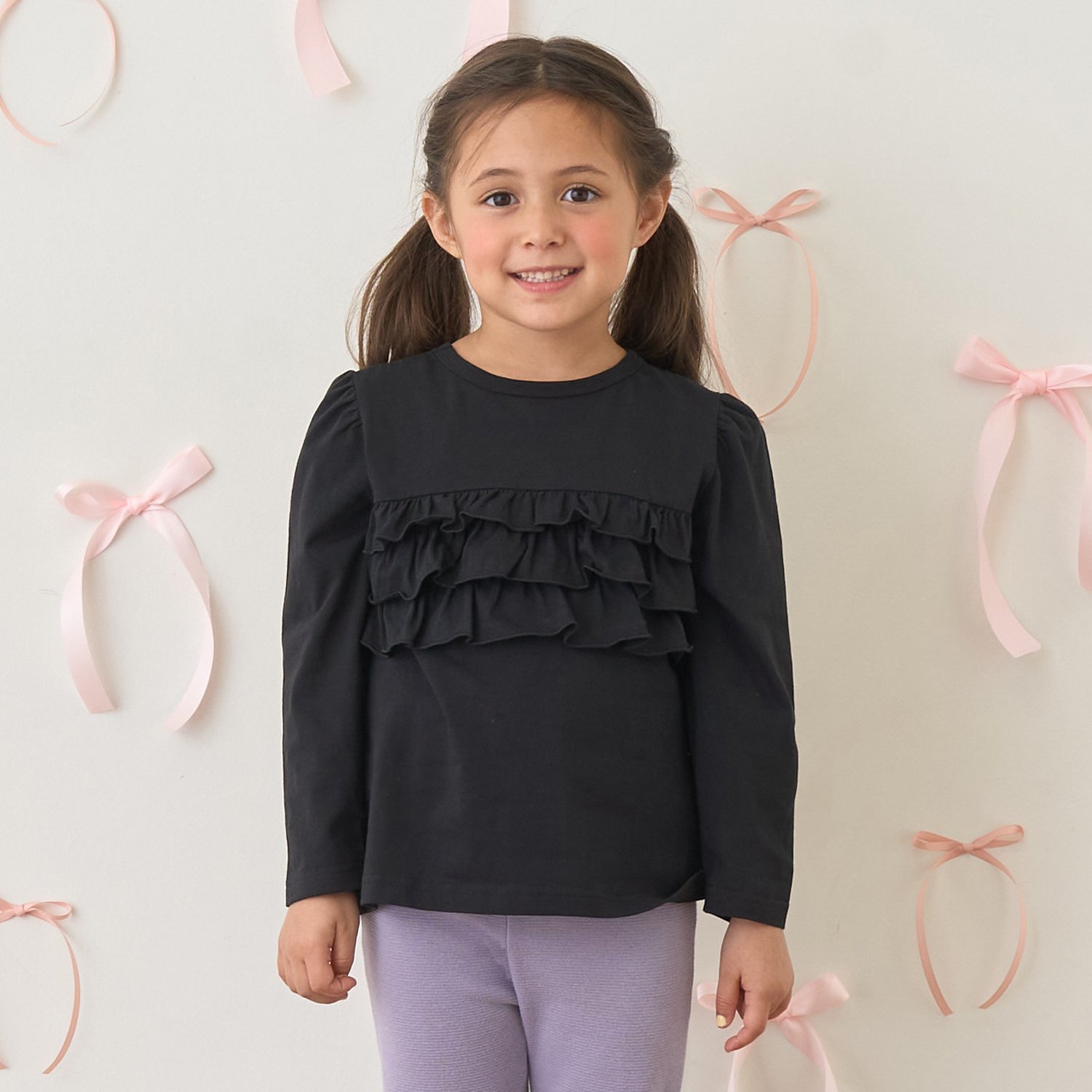 【どちらが前でもOK】【ソフトコットン】AラインTシャツ