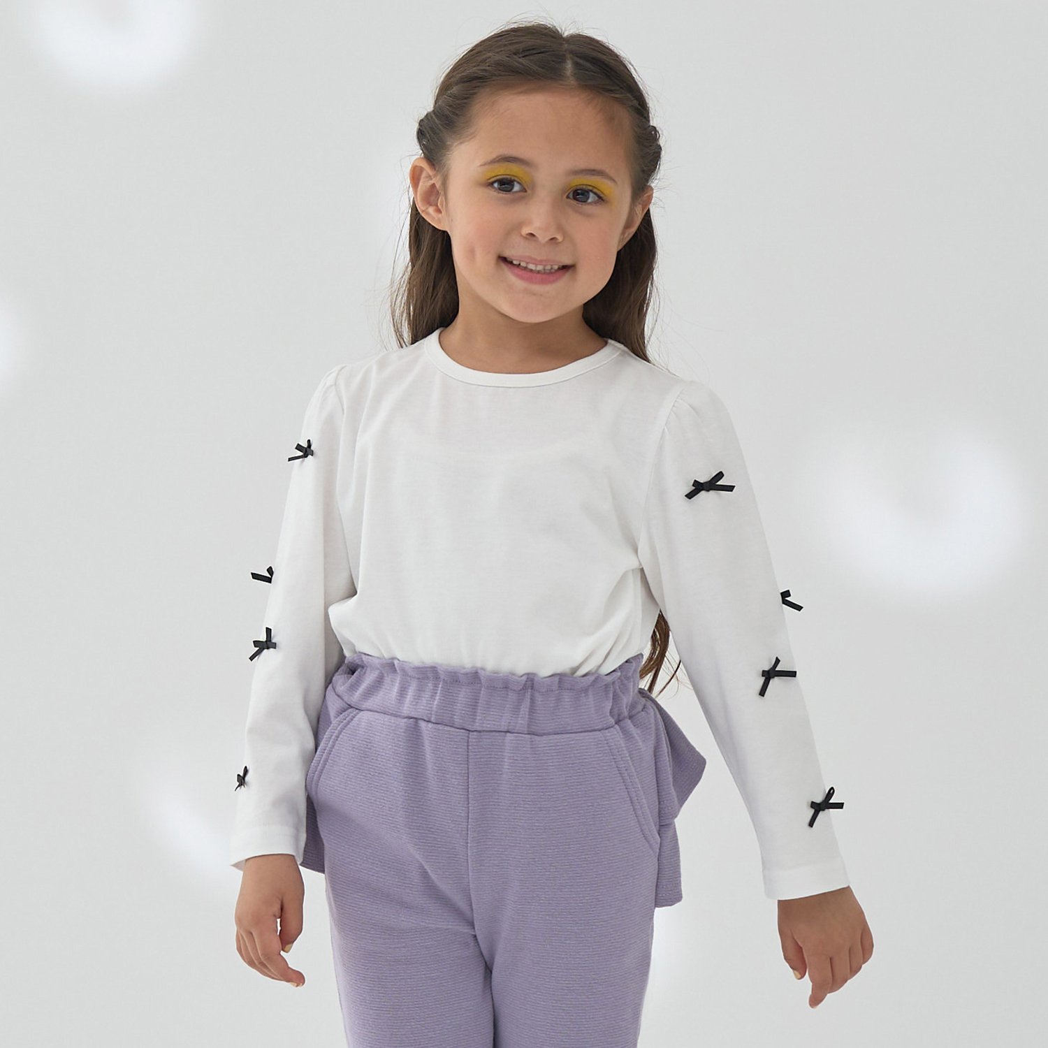 【ソフトコットン】アソートリボンモチーフAラインTシャツ