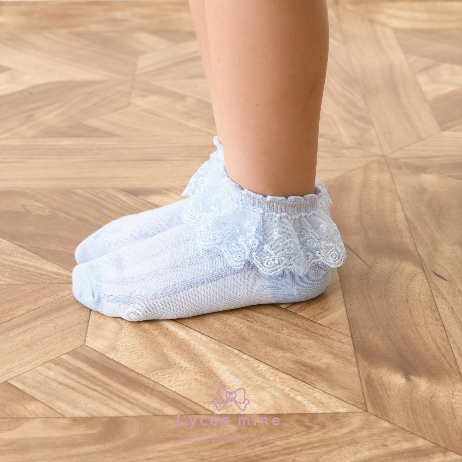 【Lycee mine バレエシリーズ】ふりふりレース付きソックス