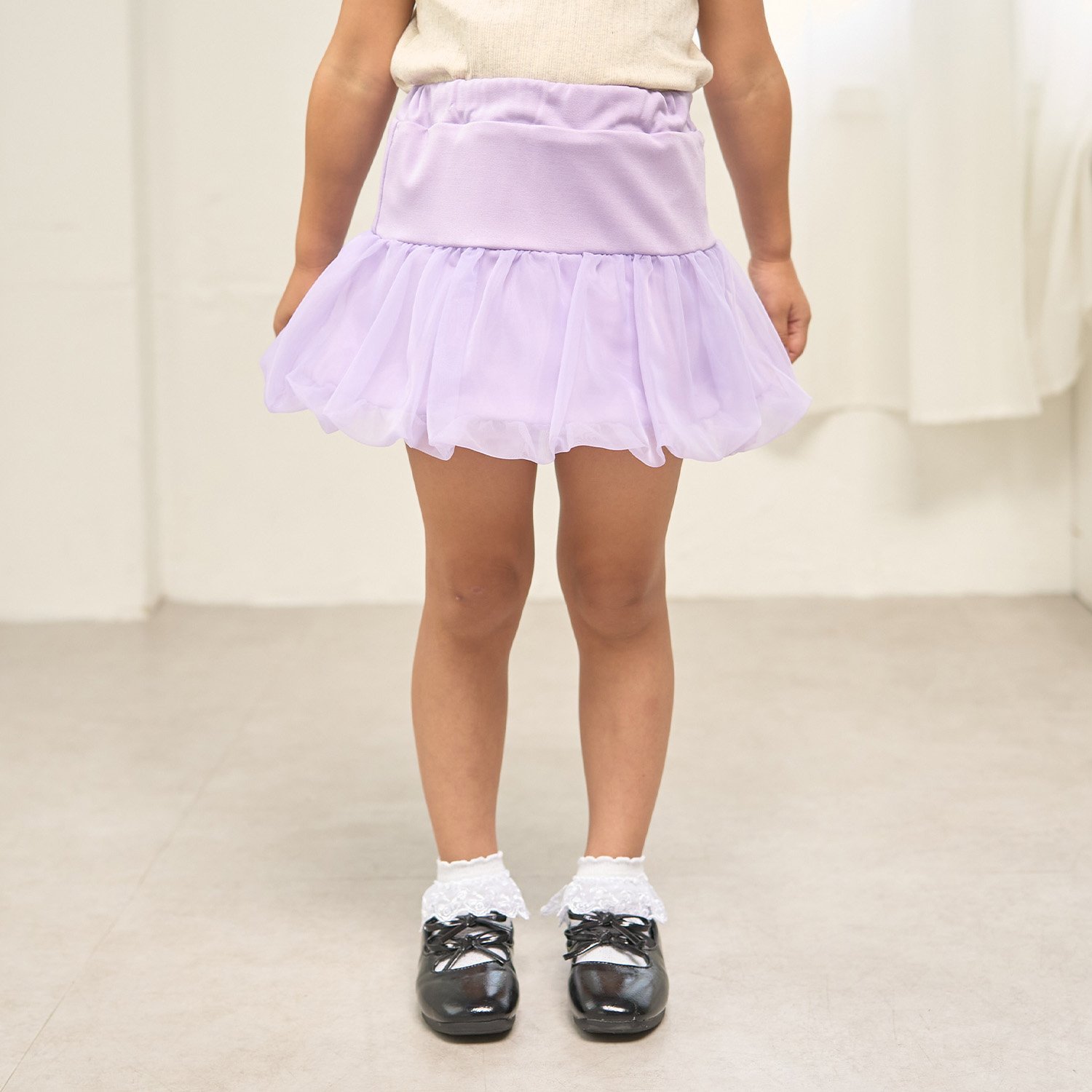 オーガンジーバルーンスカート(インパン付き)