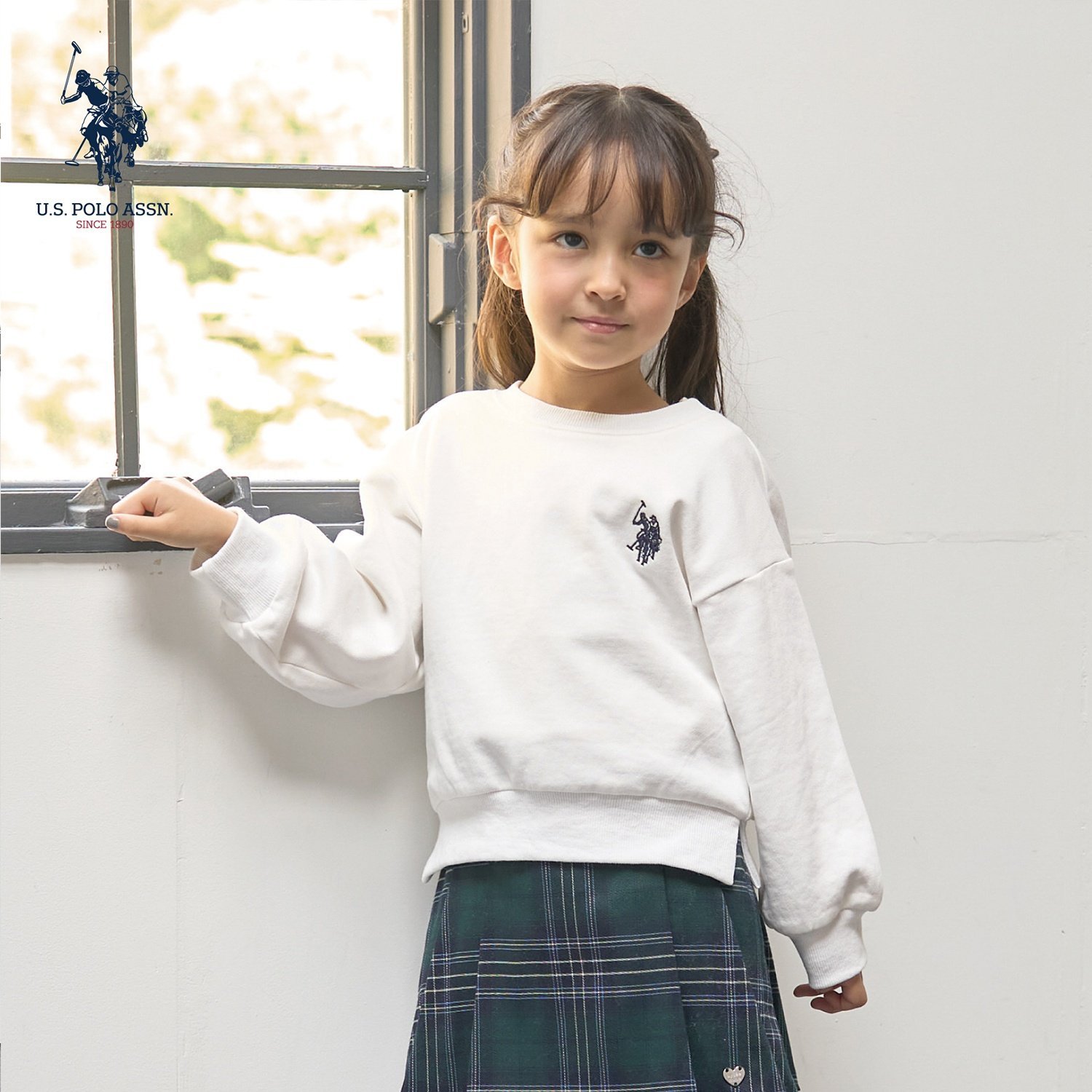 【U.S.POLO ASSN.】ワンポイント刺しゅうスウェット