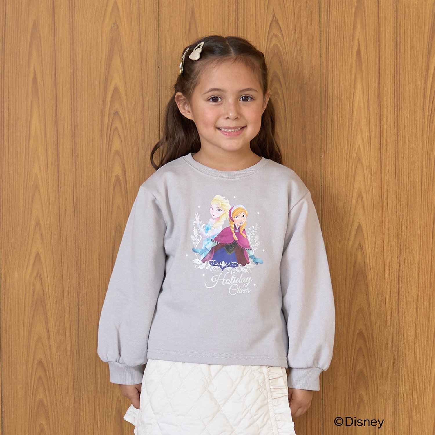 【Frozen】【毛玉バイバイ裏起毛】キラキララメ＆転写アソートプリントスウェット