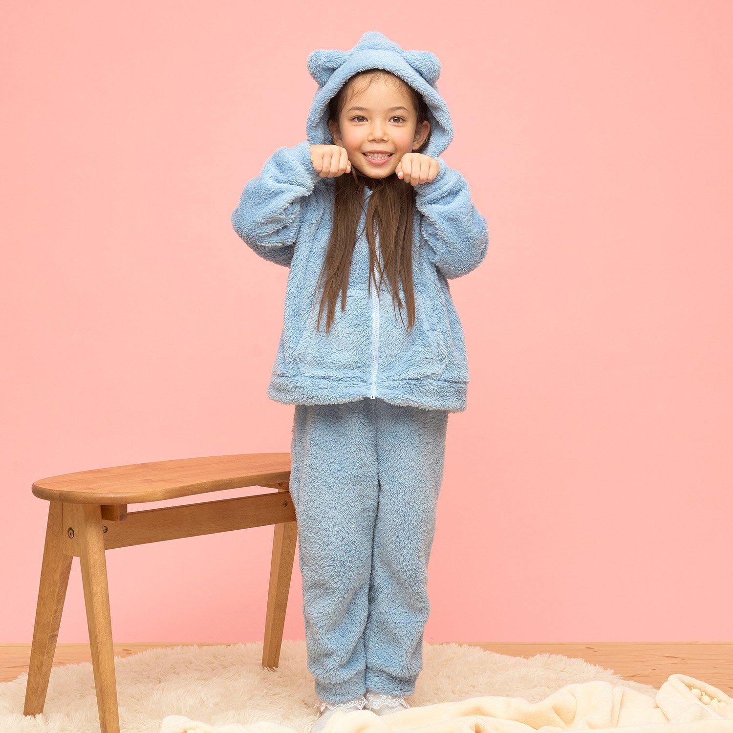 うさぎ&ねこパーカー&パンツセット